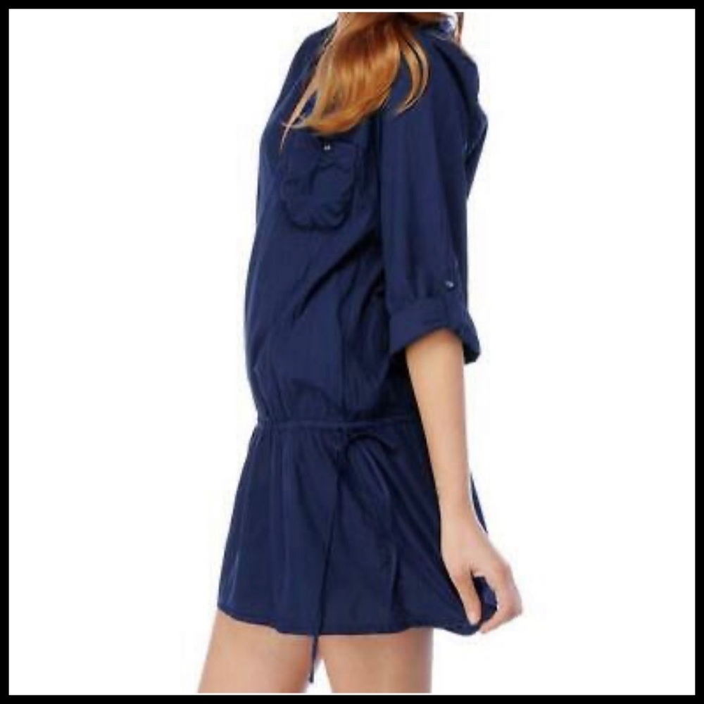 SPLENDID Swim Royal Blue 100% Cotton Coverup! ☀️ - Picture 9 of 16